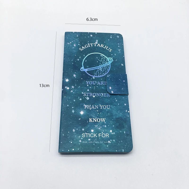 Звездная Магнитная записная книжка милые наклейки для планировщика клейкий