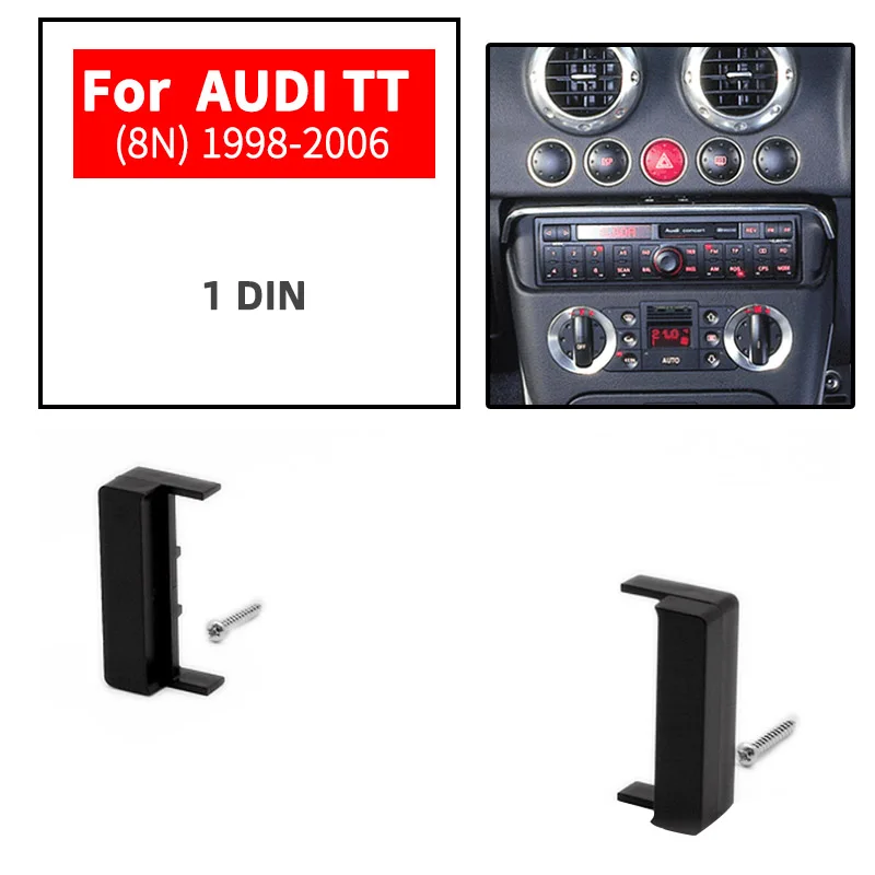 Автомобильный радиоприемник One din рамка для AUDI TT (8N) 1998 2006 панель приборной панели