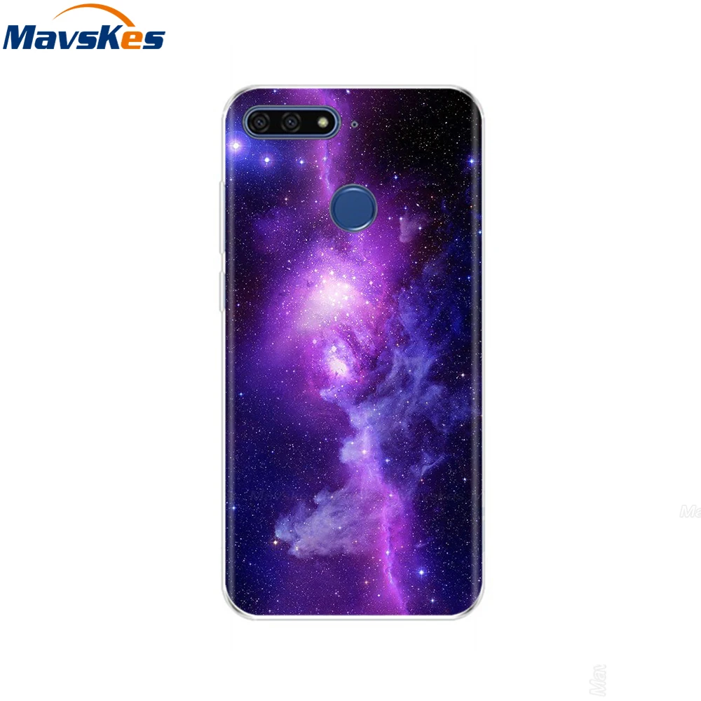 4 Силиконовый чехол для телефона huawei Honor 7A Pro, 5," дюймовый чехол для телефона huawei Honor 7A 5,45" 7 A DUA L22 Русская версия - Цвет: 4
