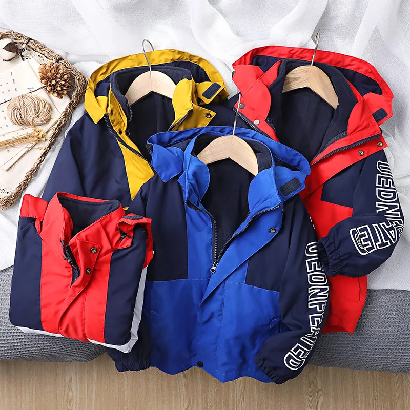 

New Children Jackets Casual Zipper Full Sleeved Boy's Hooded Jackets For 4-14 Years Kids Coats