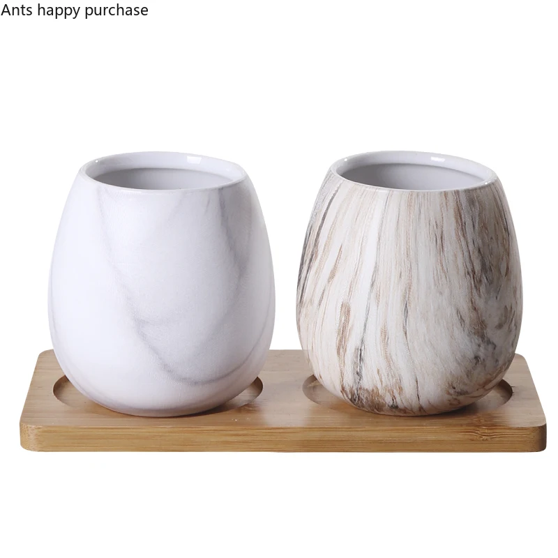 Креативная керамическая чашка в скандинавском стиле набор для ванной комнаты