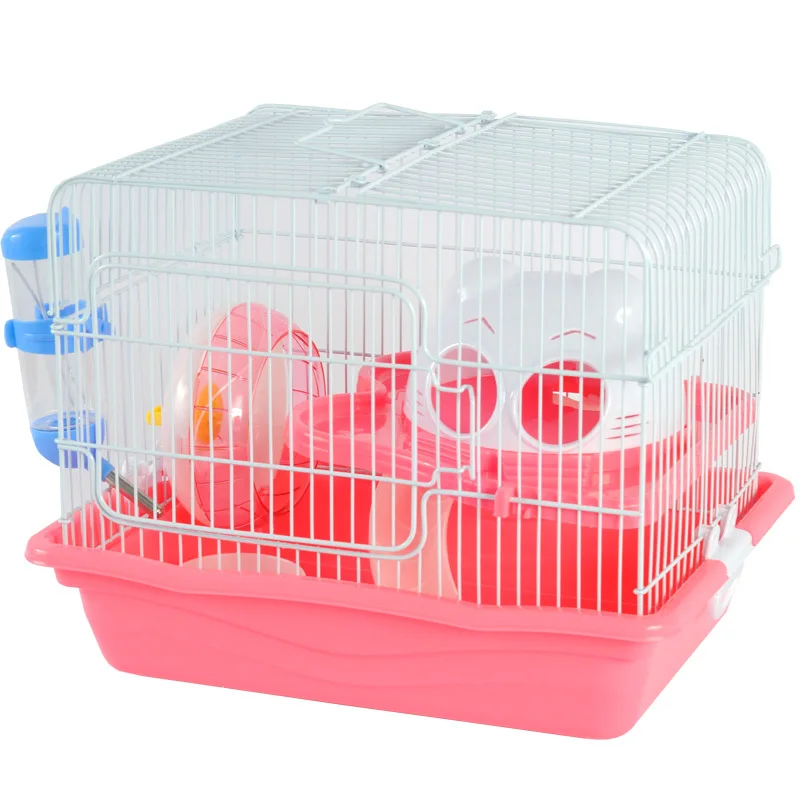 Pet GuineA свинка хомяк клетка Хрустальная 3 этажная замок аксессуары для
