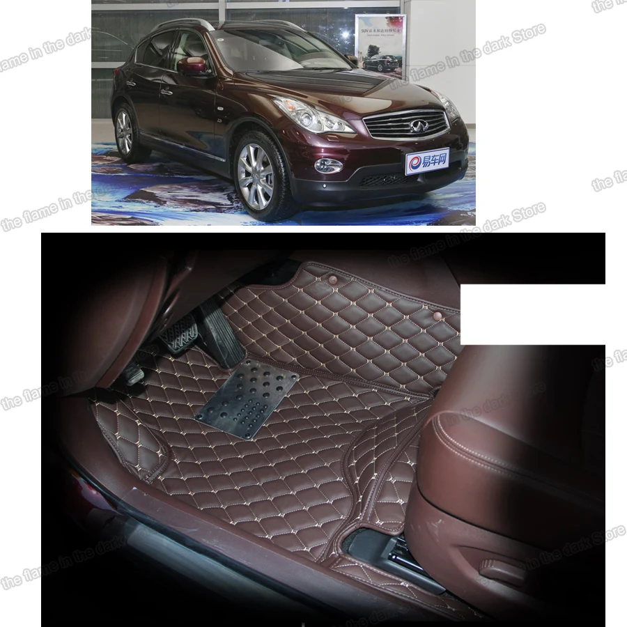 Lsrtw2017 кожаный салон автомобиля коврики для Infiniti Qx50 2013 2014 2015 2016 2017 2018 2019 2020