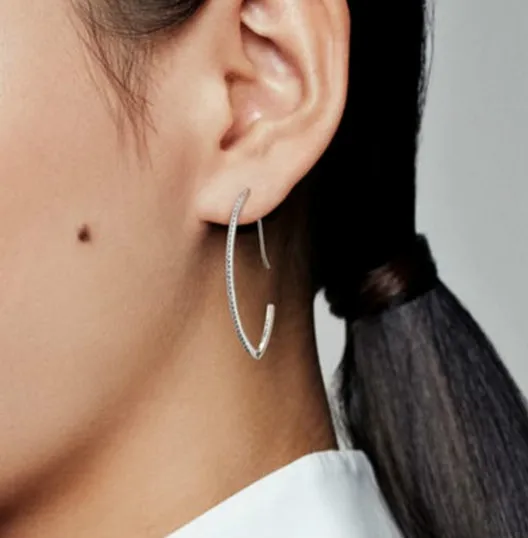 

MANDY Bright Ovarian Rings Classic Earrings For Women Silver 925 Jewelry