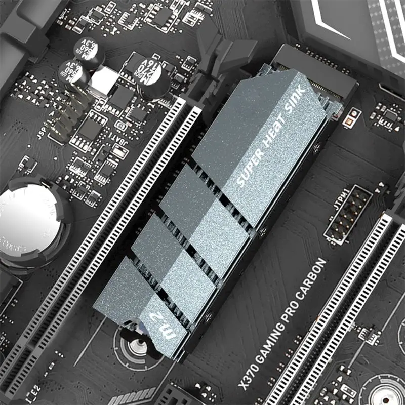 2021 Новый 1 комплект M.2 SSD NVMe радиатор алюминиевый с термопанелью для M2 2280|Кулеры и