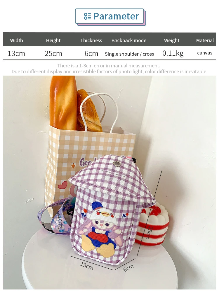 

Disney New Children's Bag Cartoon StellaLou Waist Bag Shoulder Bag Coin Purse Baby Cute Mini Chest Bag Shoulder Bag For Girl Boy