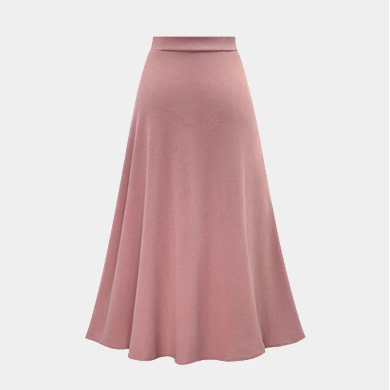 Chiffon Pink Ruffle Women's Long Skirt High Waist Bowtie Split Irregular Maxi Skirts Womens Spring Summer Office Clothes Women |