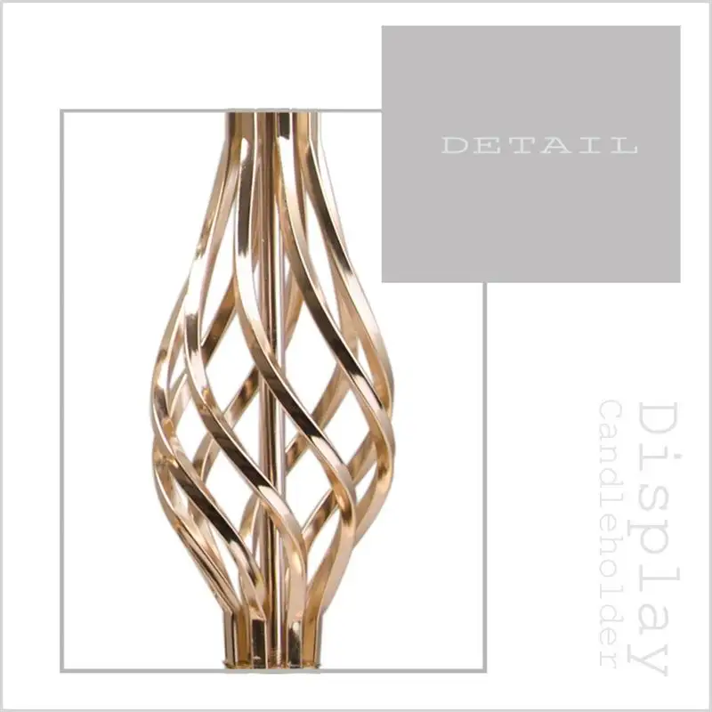 $10 шт. золотые полые рандомные подсвечники свадебный стол центральный дорожный