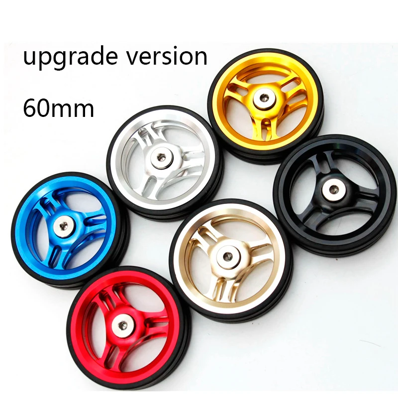 60 мм Новый складной велосипед easywheel для Brompton аксессуары стойки EZ wheel с титановым Ti