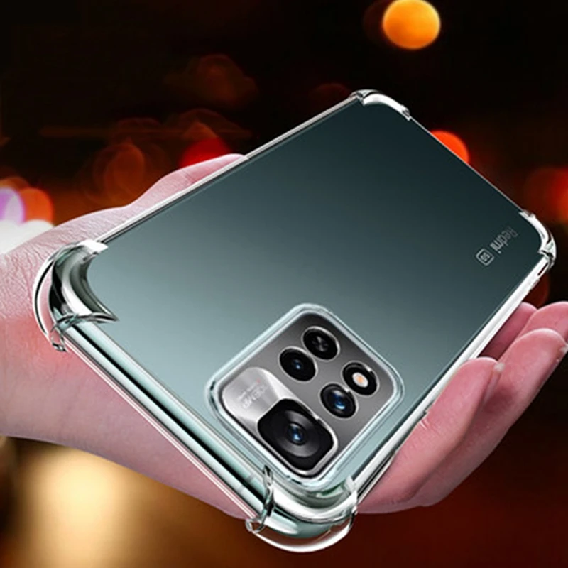 

Противоударный чехол LOVECOM для Xiaomi Redmi Note 11 Pro Note 10 Pro 10S 9 9S 8 Mi 11T Pro 11 Lite POCO X3 Pro F3, мягкий прозрачный чехол