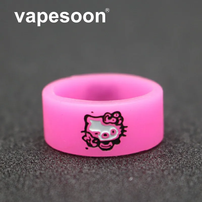 

100pcs VapeSoon Vape Band Ring Silicone Rubber Protection Decorative Ring for Mechanical Mod RBA RDA Vaporizer Tank 22mm Diamter
