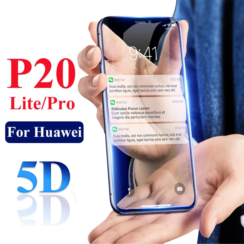 5D защитное стекло на Hawei для huawei P20 Pro Lite Light Huawie P 20 20pro 20lite P20lite закаленное экрана |