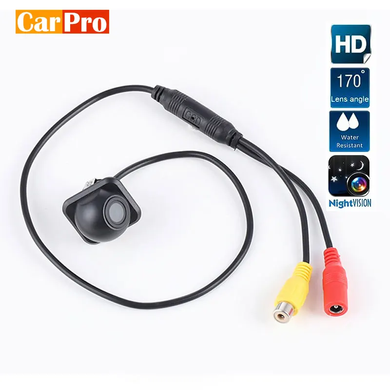 

Универсальная HD парковочная камера CarPro CCD ночное видение Водонепроницаемая камера заднего вида