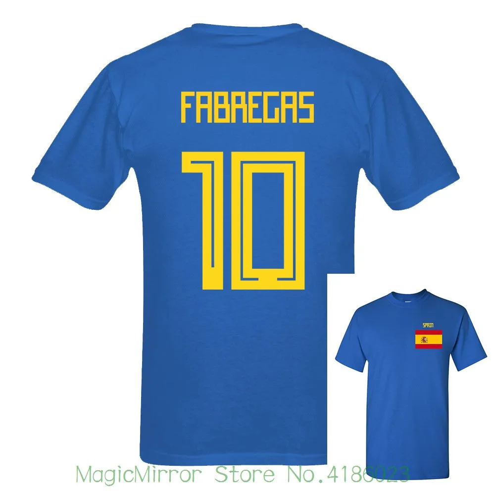 Fabregas Number 10 Спортивная футболка из Джерси летняя для мужчин фанатов футболистов