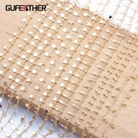 gufeather c114jewelry accessoriesdiy chainpass reachnickel free18k gold platedjewelry makingdiy bracelet necklace1mlot