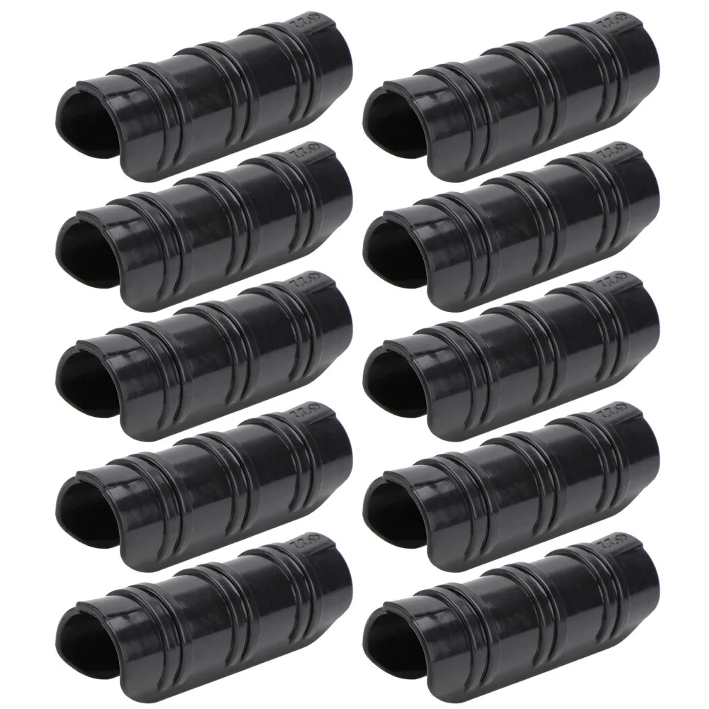 

10 Pcs 3/4 Inch Greenhouse ABS Snap Clamp for PVC Pipe for Greenhouses Row Covers Shelters Banner Frame (Black)