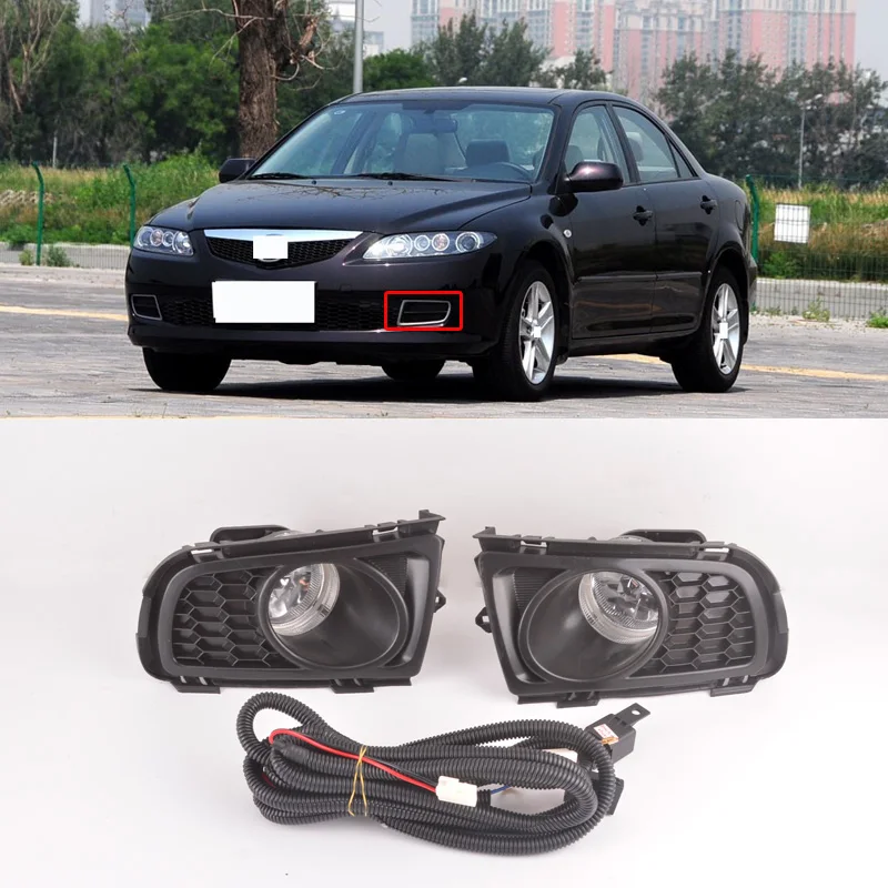 CAPQX для Mazda 6 Mazda6 M6 GG1 2005 2010 переднего бампера Туман светильник тумана бег