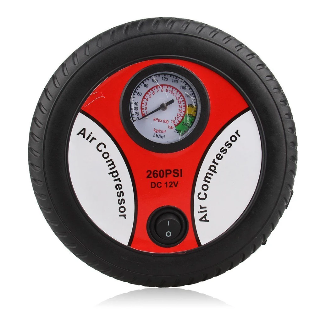 1 шт. Универсальный воздушный компрессор Портативный прочный 260PSI Премиум шин