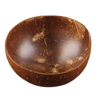 dropshipping vintage natural coconut shell bowl ice cream fruit container handicraft decor