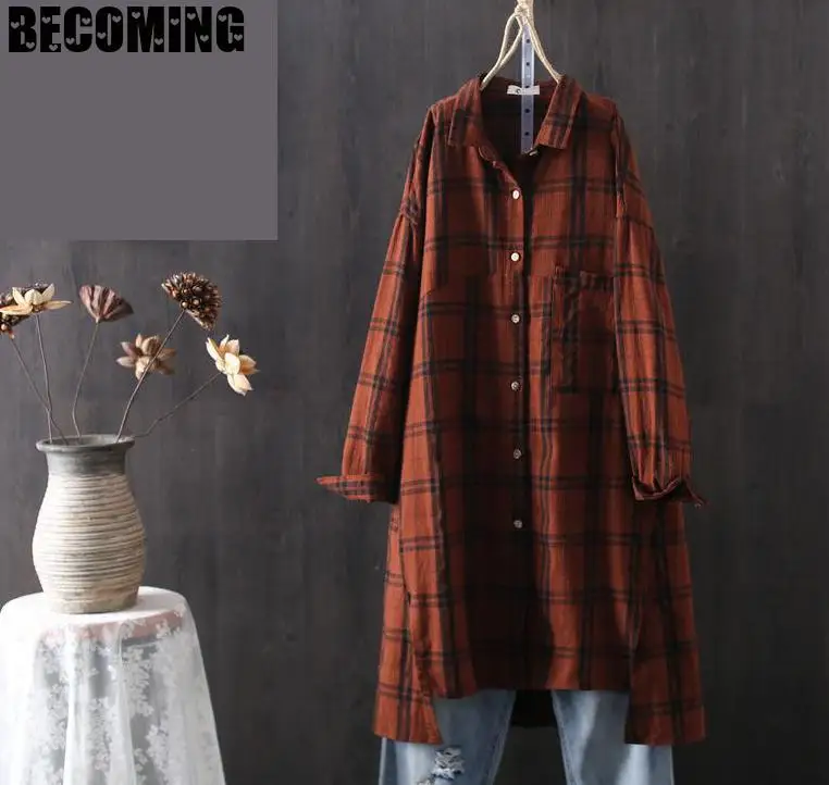 Блузка Infirmiere для беременных рубашки с длинными рукавами весна-лето размера плюс