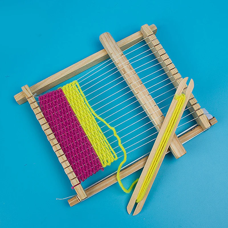 Детские деревянные DIY ручное вязание ткацкий станок набор забавная игрушка