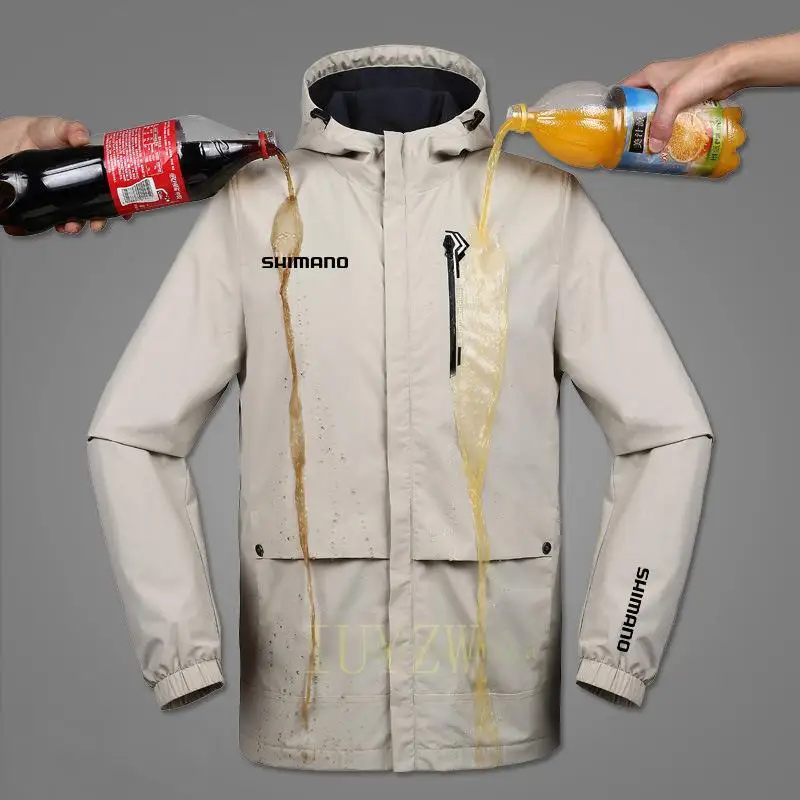 

Shimanos Fishing Wear Autumn Hooded Jacket for Fishing Clothing Breathable Fishing Clothes Waterproof Quick Dry Fishing Jacket