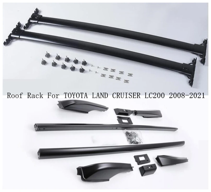 Рейки для TOYOTA LAND CRUISER LC200 2008-2021 поперечные и кровельные рейки из алюминиевого