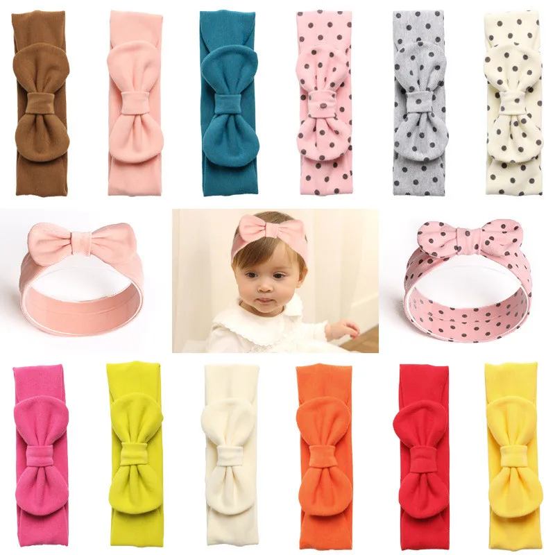 Эластичная головная повязка для детей хлопок Для женщин оголовье сплошной Цвет