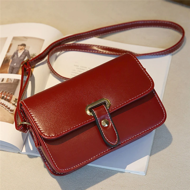 

PU Leather Shoulder Bag Women Small Square Bag Fashion Shoulder Bag Diagonal Package Female Crossbody Bag