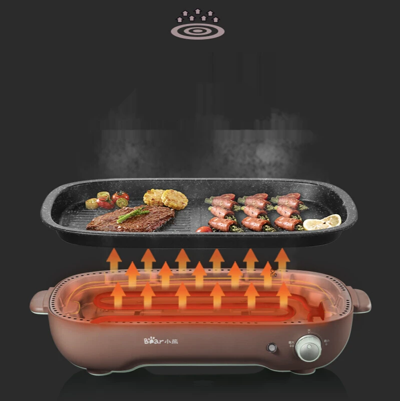 220v household smokeless barbecue electromechanical barbecue plate barbecue rack non stick barbecue string barbecue machine free global shipping
