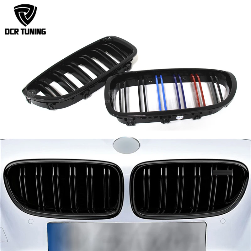 Передняя решетка с двумя ремнями для BMW 5 M Series F10 M5 три цвета Look & Gloss black 2010 2011 2012 2013