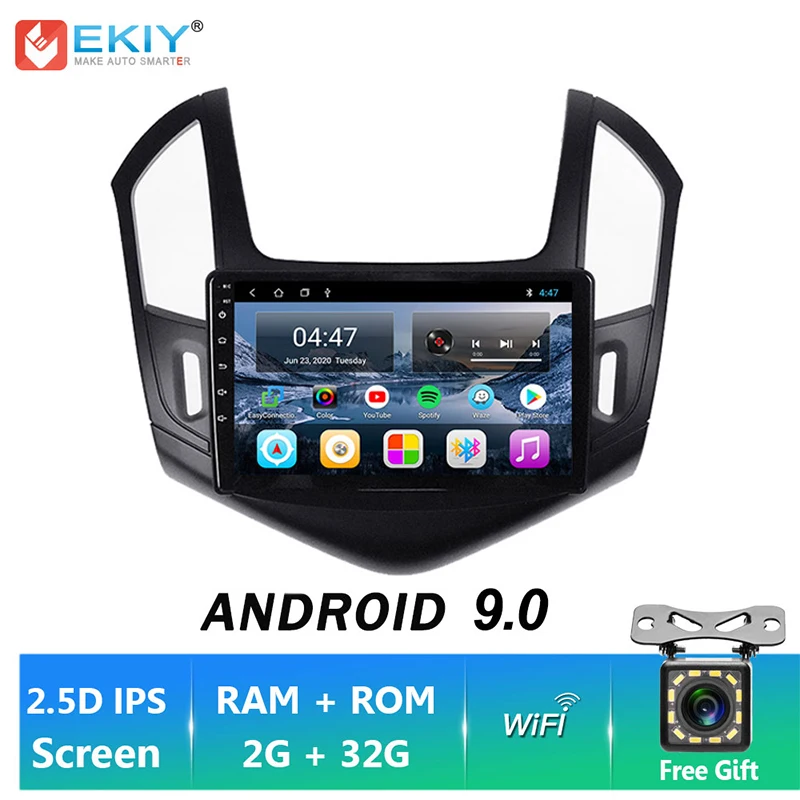 EKIY 9 'ɺndroid 0 автомобильный радиоприемник 4G WIFI видеоплеер для Chevrolet Cruze 2013 2014 2015