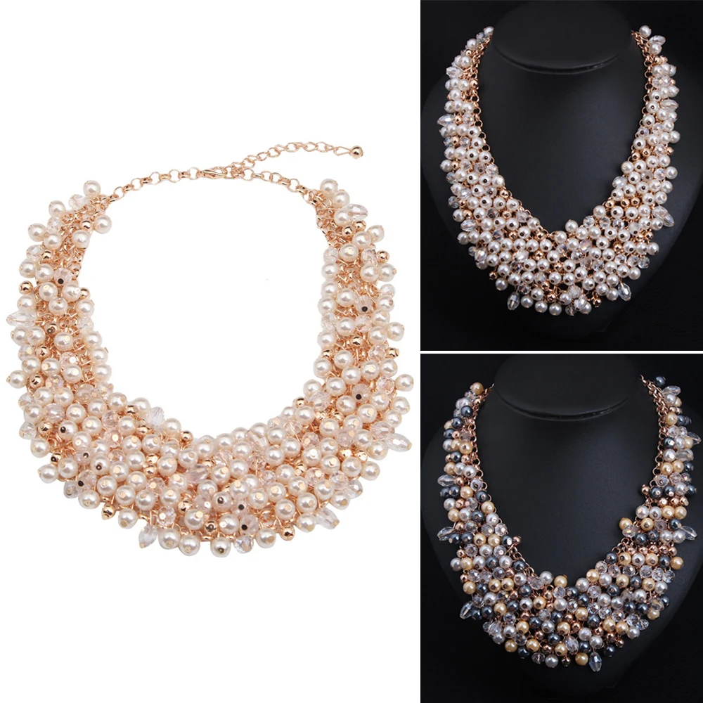 Женское Ожерелье цепочка с бусинами и жемчугом|Цепочки| |