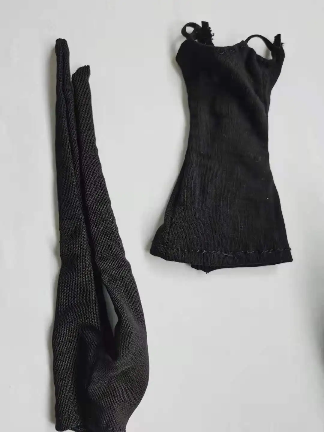 Модель женского Черного Плюшевого кожаного пальто в масштабе 1/6 модель платья