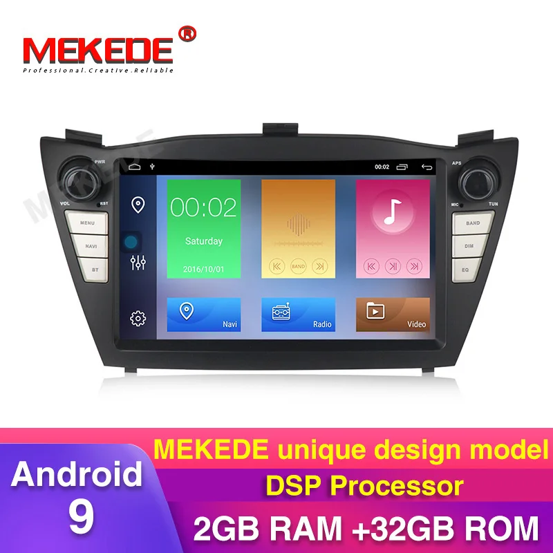 Автомобильный мультимедийный плеер MEKEDE DSP 2Din для Hyundai ix35 Tucson 2009 2015 автомобильный