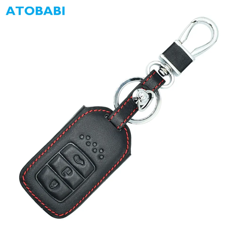 ATOBABI кожаный чехол для ключей автомобиля электронный контроллер дросселя Honda Civic