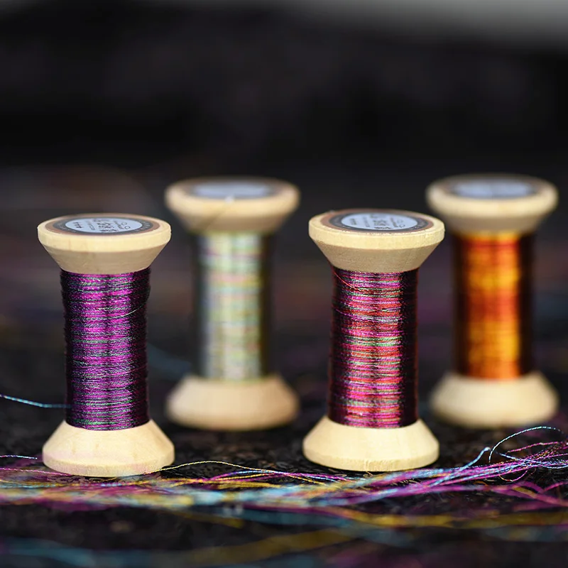 Французская вышивка/катушка для вышивки/цветная золотая нитка