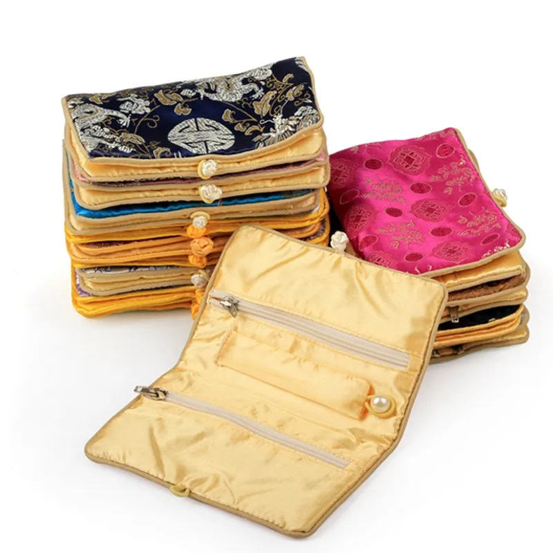 Маленькие сумочки для ювелирных изделий на молнии в китайском стиле подарочные