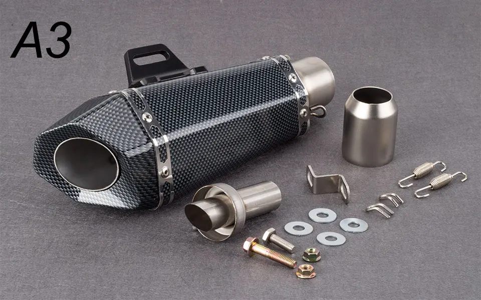 51 мм Akrapovic мотоцикл глушитель выхлопной трубы Малый шестиугольный выхлопной Yoshimura для R6 FZ8 DUKE390 R25