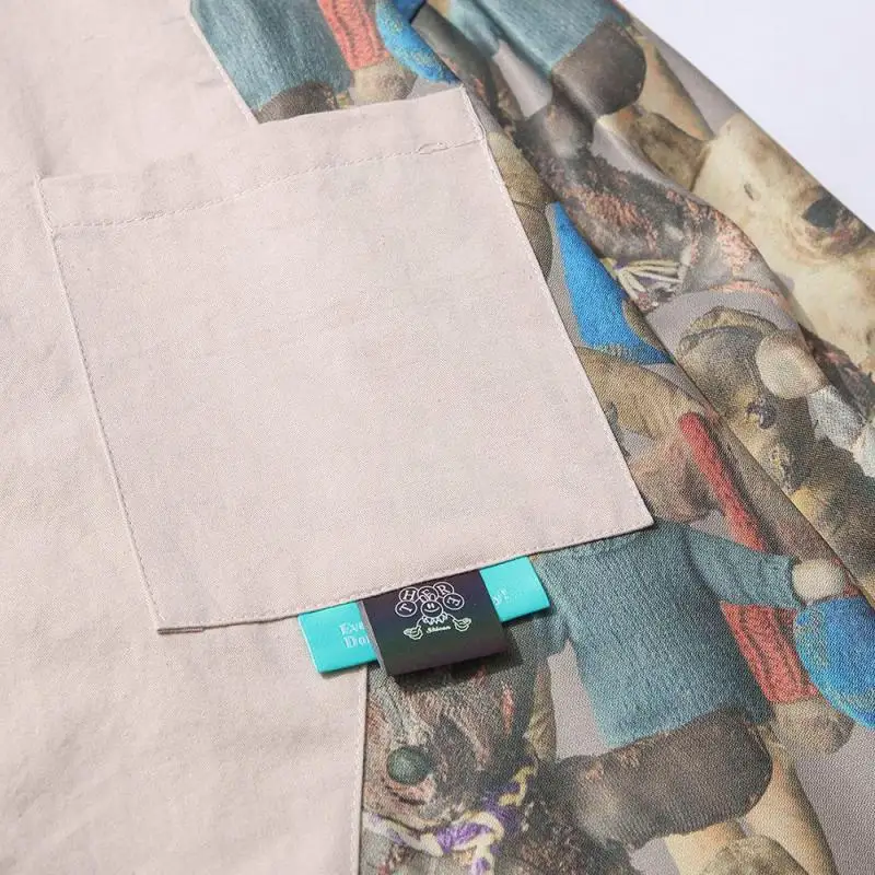 Мужская винтажная рубашка с длинным рукавом куртка в японском стиле