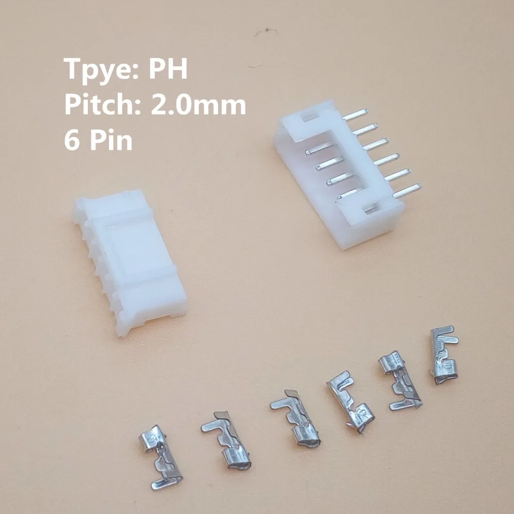 10 sets 2-12pin 2.0mm Pitch PH Terminal / Housing Pin Header Connector Wire Connectors Adaptor PH-2P/3P/4P/5P/6P-12Pin Kits |