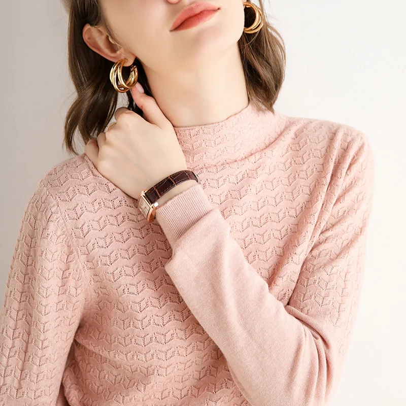 

adishree 2020 woman winter 100% Cashmere sweaters autumn knitted Pullovers High Quality Warm Female thickening Turtleneck