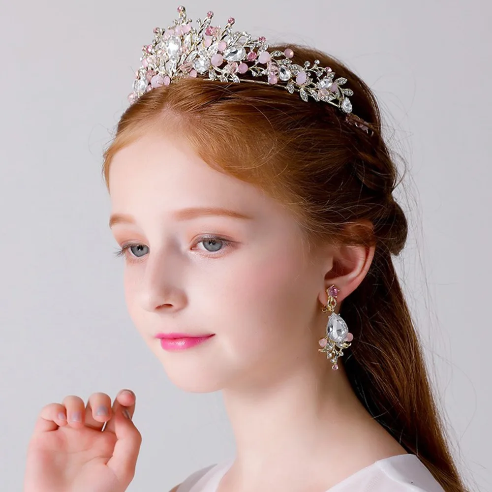 Повязка на голову для невесты ручной работы роскошная Корона с кристаллами