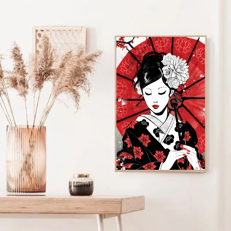 

Плакат Geisha Ruby Art в японском классическом стиле