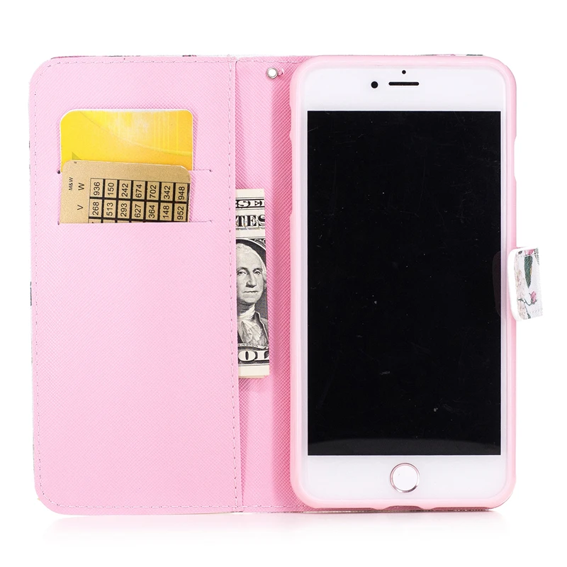 Популярные кожаные чехлы книжки с откидной крышкой для iPhone 5 6 6s 7 8 Plus X iX 10 i6 i7 i8 plus