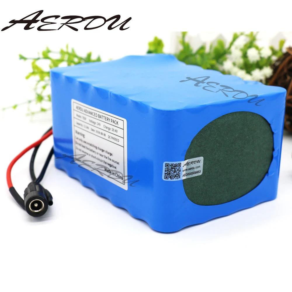 Аккумуляторная батарея AERDU 7S5P литий-ионный аккумулятор 25A BMS 29 4 В 24 12 5 Ач лампа для