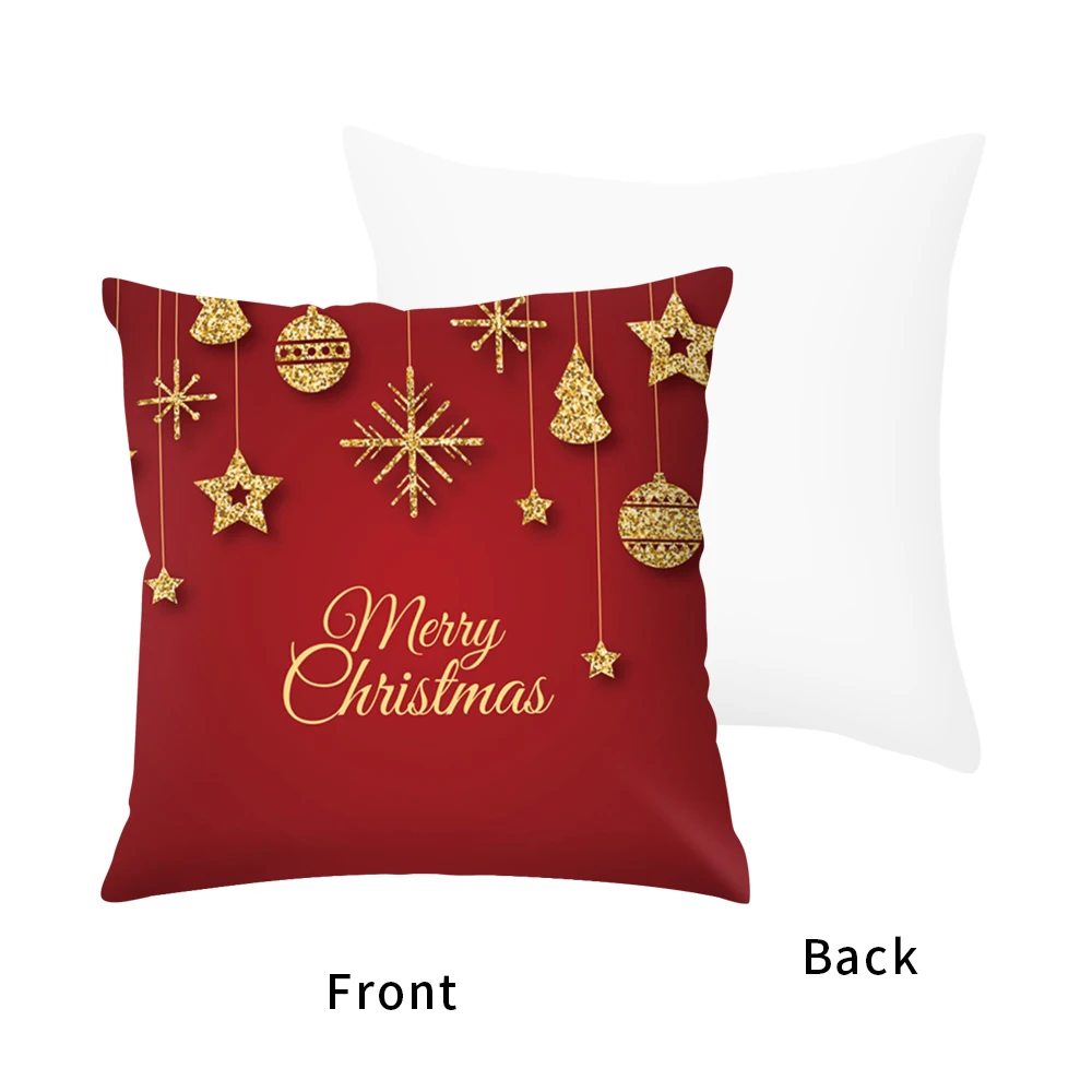 1/2/5 шт. Рождество Наволочка на подушку размером 45*45 красный Рождественский