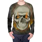 Мужская летняя футболка KYKU, летняя футболка в стиле хип-хоп с принтом черепа