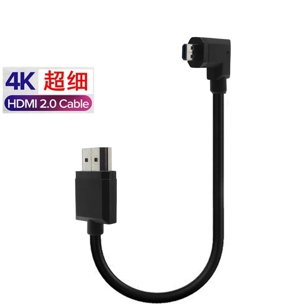 

Super Soft Micro HD- compatible Cable male to HDTV OD 3.0mm Thin Cables & HD male Cable 2k*4k hd @60hz 10CM 30cm 60cm 1m