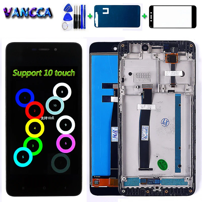 Бренд Vancca для Xiaomi Redmi 4A ЖК дисплей 5 0 дюймов 1280*720 дигитайзер в сборе рамка